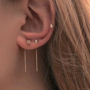 💎💞Gold Chain & Cartilage Stud!